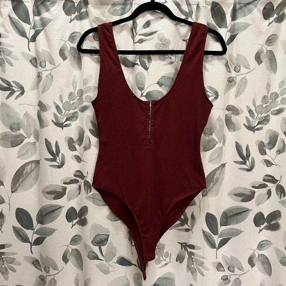 Forever 21 Tops - Burgundy Body Suit